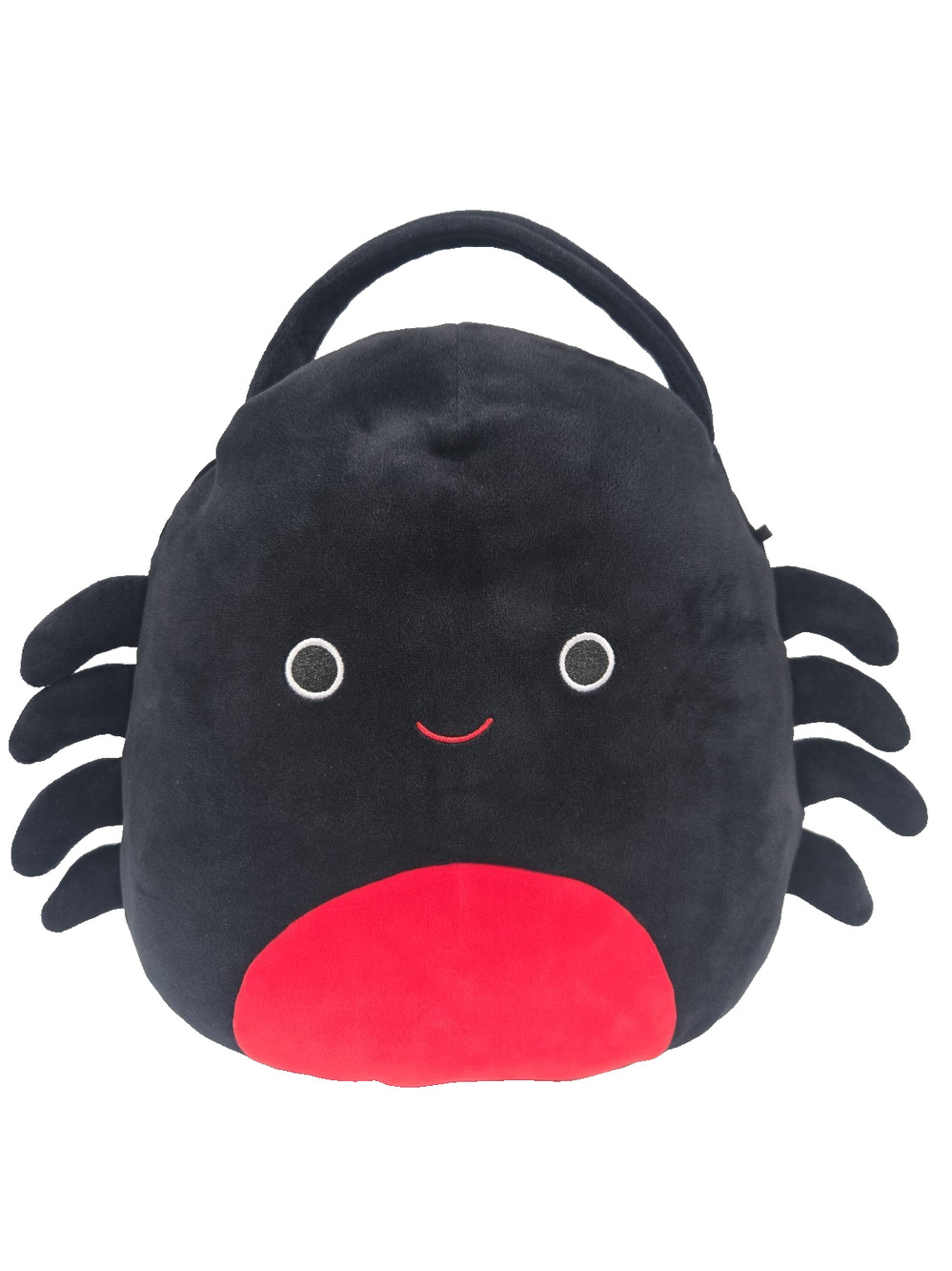 Squishmallows 2025 Bella Red Black Spider Plush Halloween Treat Bag 10 Inch
